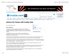 TheStar.com | comment | Advice for those with