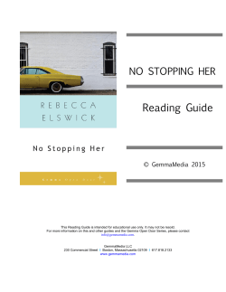No Stopping Her Reading Guide