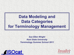 Data Categories