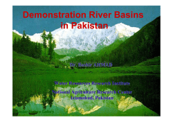 Demonstration River Basins in Pakistan