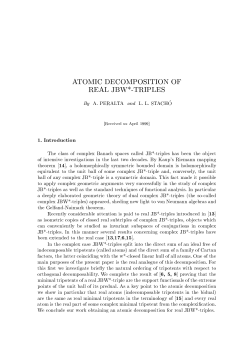 atomic decomposition of real jbw*-triples
