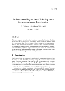 Is there something out there? Inferring space