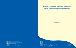 Rethinking Agricultural Production Collectivities