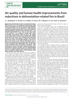Air quality and human health improvements from reductions in