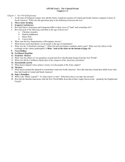 APUSH Goal 1: The Colonial Period