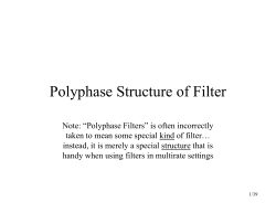 Polyphase Structure of Filter