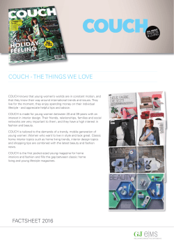 COUCH - THE THINGS WE LOVE
