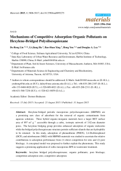 Mechanisms of Competitive Adsorption Organic Pollutants on