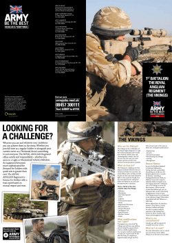 the vikings looking for a challenge?