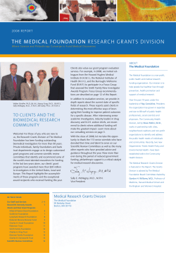HRiA Medical Foundation 2008 Review