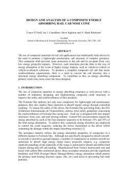 DESIGN AND ANALYSIS OF A COMPOSITE ENERGY ABSORBING