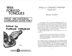 forked tongues - University of South Carolina