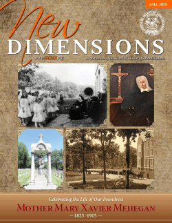 Mother Mary Xavier Mehegan - Sisters of Charity of St. Elizabeth