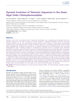 Full Text  - Genome Biology and Evolution