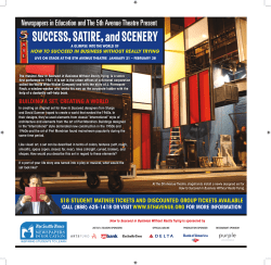 SUCCESS, SATIRE, and SCENERY