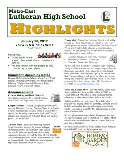 highlights - Metro-East Lutheran High School