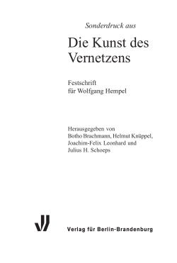 Die Kunst des Vernetzens
