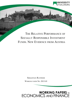 the relative performance of socially responsible