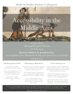 Accessibility in the Middle Ages