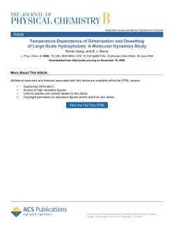 Temperature Dependence of Dimerization and Dewetting of Large