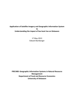 Application of Satellite Imagery and Geographic Information System