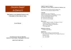 children caught in conflicts