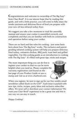 Big Easy&reg;. It`s filled with great - Char
