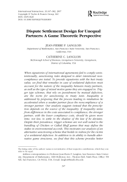 Dispute Settlement Design for Unequal Partners