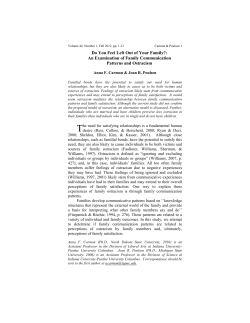 Do You Feel Left Out of Your Family?: An Examination of Family