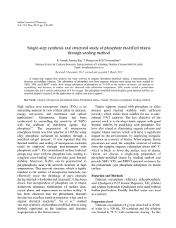 Single-step synthesis and structural study of phosphate modified
