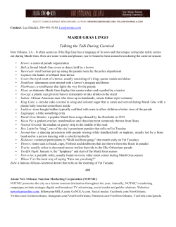 Mardi Gras Lingo - New Orleans Online