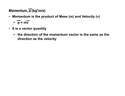 Momentum, p (kg*m/s) - Norwell Public Schools