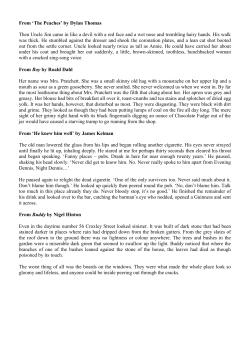 `The Peaches` by Dylan Thomas