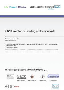Injection or Banding of Haemorrhoids