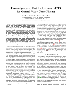 Knowledge-based Fast Evolutionary MCTS for General Video Game