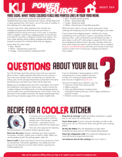 QUESTIONS ABOUT YOUR BILL