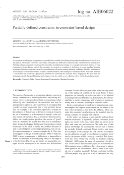 log no. AIE06022 - Arnaud Lallouet, Dr, Hdr.