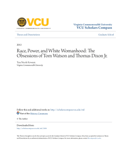 Race, Power, and White Womanhood: The Obsessions of Tom