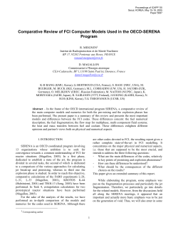 Comparative Review of FCI Computer Models Used in the