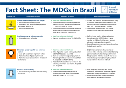 Brazil and the Millenium Development Goals