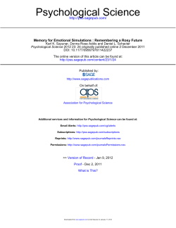 Psychological Science