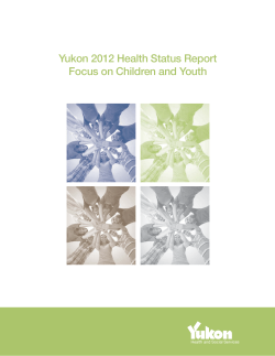 Yukon 2012 Health Status Report - Yukon Health and Social Services