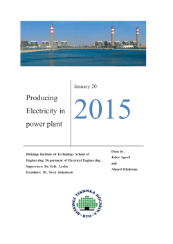 Producing Electricity in power plant