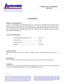 p-144 resin - Akrochem Corporation