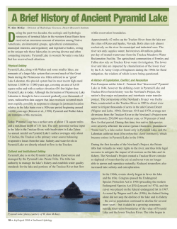 A Brief History of Ancient Pyramid Lake