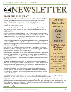 Camp Cut Loose - Santa Cruz Horsemen`s Association