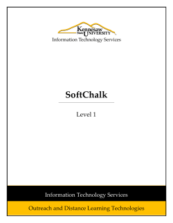 SoftChalk Level 1 Booklet - Application Server Home