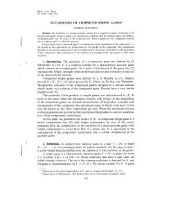 Nucleoluses of compound simple games