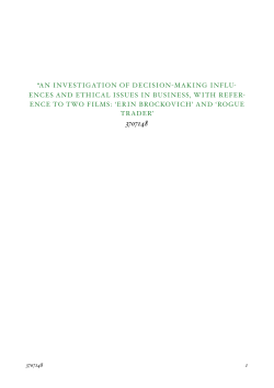 an investigation of decision