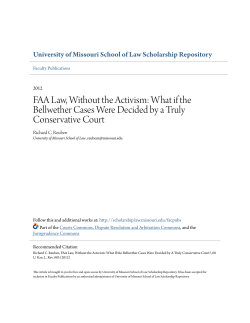 - University of Missouri School of Law Scholarship
